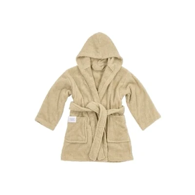 Abbildung von Meyco Baby Babybademantel Uni Sand, Baumwolle, Band, 86/92