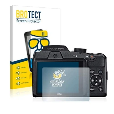 Abbildung von BROTECT Entspiegelungs Schutzglas für Nikon Coolpix B500 Schutz Folie Glas Matt [Extrem Kratzfest 9H, Anti Reflex, Fingerprint]