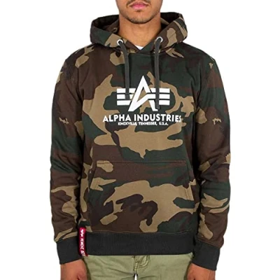 Abbildung von Alpha Industries Basic Hoody Camo Kapuzensweat für Herren Wdl 65