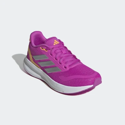 Abbildung von adidas Performance Runfalcon 5 J Laufschuh Neutral purple burst silver metallic semi spark für Kinder, Größe: 38 2/3 Schuhe