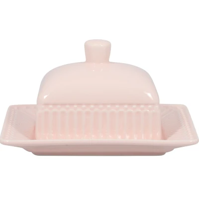 Abbildung von Greengate Alice Butterdose small pale pink 14 x 12 cm