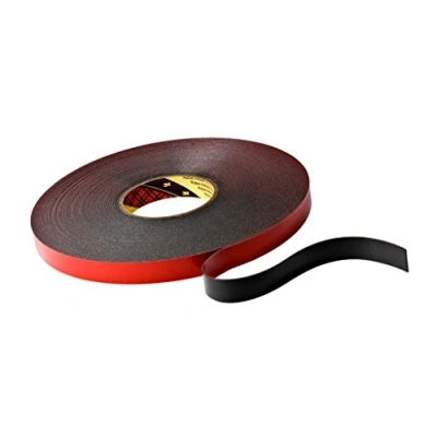 Abbildung von 3M VHB 5952 Hochleistungs Klebeband, 6 mm x 33 m, Schwarz, Schutzabdeckung: Folie (12 er Pack)