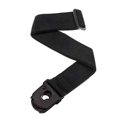 Abbildung von D&#039;Addario Accessories Gitarrengurt mit Verschluss E Gitarrengurt, Akustikgitarrengurt, Bass Schwarz Pad