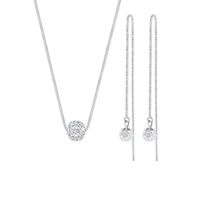 Abbildung von Elli SET Kristalle Ohrringe, Damen, Größe: 45, Silber
