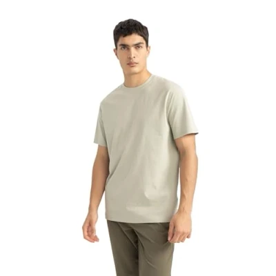 Abbildung von DeFacto Men&#039;s V7699AZ T Shirt, LT.Khaki, XXL