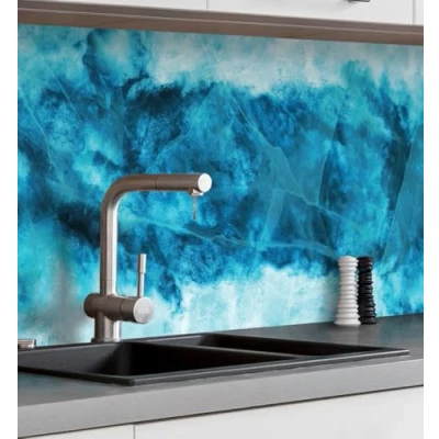 Abbildung von MyMaxxi Selbstklebende Küchenrückwand Folie ohne Bohren Motiv Struktur 01 60cm hoch Klebefolie Wandbild Küche Wand Deko Farbverlauf Abstrakt 220 x