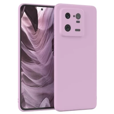 Abbildung von EAZY Case Silikonhülle für Xiaomi 13 Pro Hülle Silikon Violett weich stoßfeste Handyhülle Schutzhülle mit Kameraschutz Dünn Premium Schutz Cover TPU Phone Bumper in Flieder