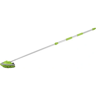 Abbildung von CALIMA 46005 Mikrofaser Waschmopp, mit Teleskopstange, Waschbürste, für Wohnwagen