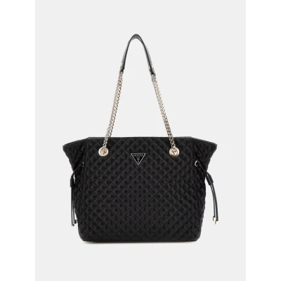 Abbildung von Guess ECO Rianee TOTE Handtasche, Damen, Größe: One Size, Black