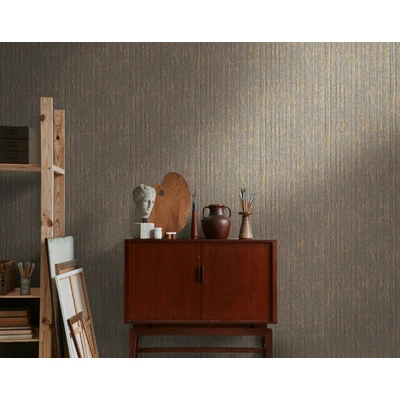 Abbildung von living walls Vliestapete &quot;Smart Surfaces Holz Optik Tapete Mustertapete Struktur Natur&quot;, leicht glänzend, Metallic Effekt für Schlafzimmer Küche Wohnzimmer