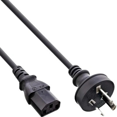 Abbildung von InLine 16652D Netzkabel, Netzstecker Australien/Argentinien auf Kaltgerätestecker C13, 1,8m