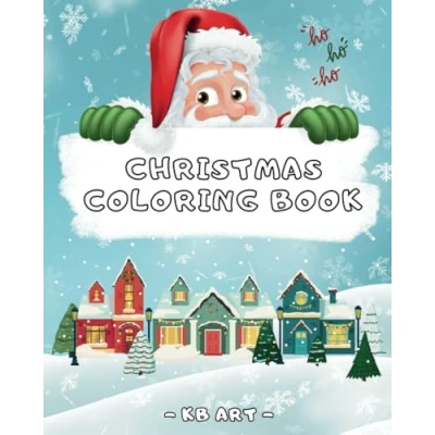 Abbildung von Christmas Village Coloring Book for Kids: Simple and Easy Holiday Illustrations to color