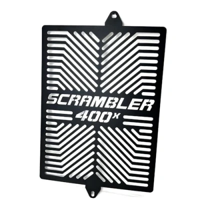 Abbildung von Kühlergrill Guard Cover Protector Kompatibel mit für Triumph Scrambler 400X 2024 Motorrad Netzschutz (Schwarz)