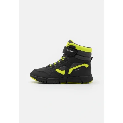 Abbildung von Geox J Flexyper Boy B Abx Ankle Boot, Black/Lime, 34 EU