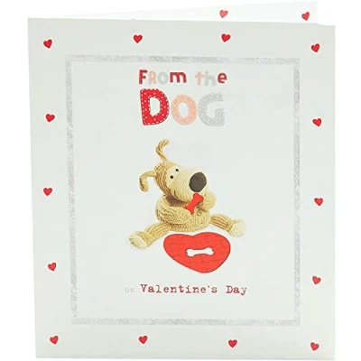 Abbildung von Boofle Grußkarte zum Valentinstag von The Dog, niedliche Valentinstagskarten