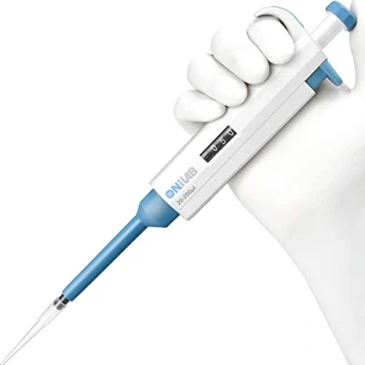 Abbildung von ONiLAB 20 200 μl Labor Einkanal Pipette Scientific Labormikropipette Handbuch Einstellbares Volumen, Hochpräzise, Pipettierer