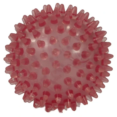 Abbildung von Igelball 9 cm rot transparent 1 St