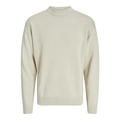 Abbildung von Jack &amp; Jones CREW NECK SN Strickpullover, Herren, Größe: XL, Moonbeam