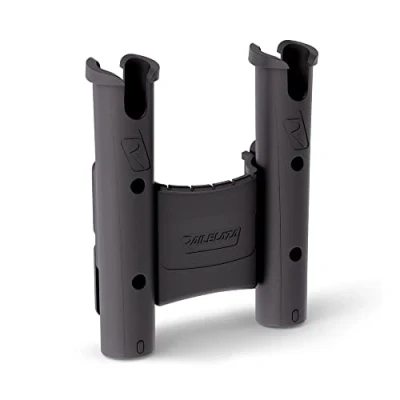 Abbildung von Railblaza Rodstow Rod Holder Dual With Storage Black Bootsrutehalter