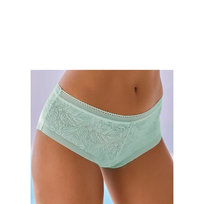 Abbildung von LASCANA Panty aus extra flachem Material in blumiger Optik