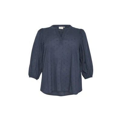 Abbildung von Kaffe Curve Jolana Bluse, Damen, Größe: 54, Midnight marine