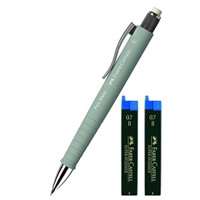 Abbildung von Faber Castell 133365 Druckbleistift Poly Matic 0.7 mm (Mintgr?n + Ersatzminen)