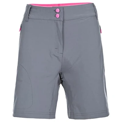 Abbildung von Trespass Edgar, Storm Grey, XS, Antibakterielle Fahrradshorts mit Herausnehmbarer, Gepolsterter Fahrradhose für Damen, X Small, Grau