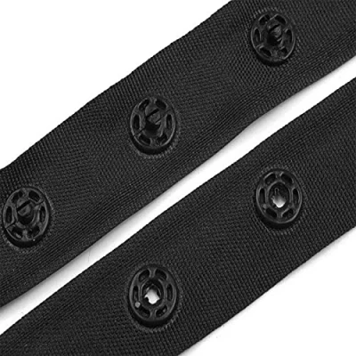 Abbildung von maDDma Druckknopf 3m Druckknopfband 18mm Band Bodyverschluss Miederband, Breite 18 mm Abstand 25