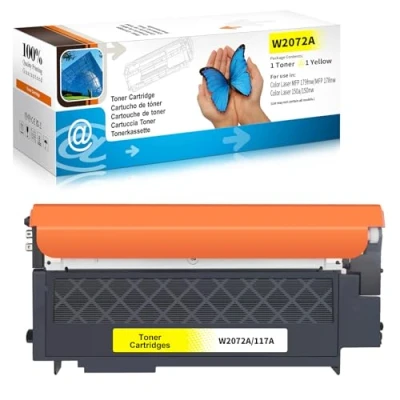 Abbildung von LOSMANN 117A Toner kompatibel für HP W2072A mit Chip Color Laser 150 a nw Series MFP 170 178 nwg 179 FNG fnw (Gelb)