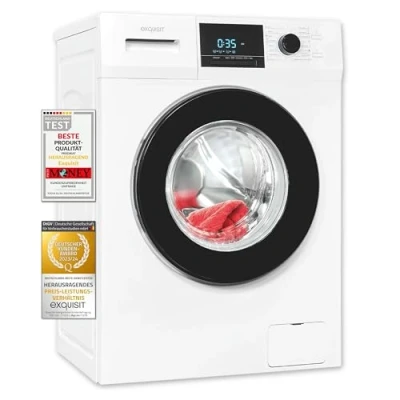 Abbildung von exquisit Waschmaschine &quot;WA9214 340A&quot;, WA9214 340A, 9 kg, 1400 U/min, Aquastop Schlauch