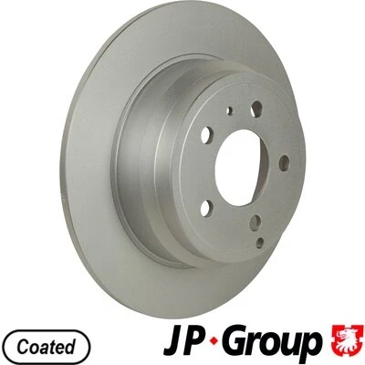 Abbildung von JP GROUP 4963200200 Bremsscheibe Hinterachse 295 10 5 voll beschichtet VOLVO: V70 I, 850 Kombi, C70 I Coupe