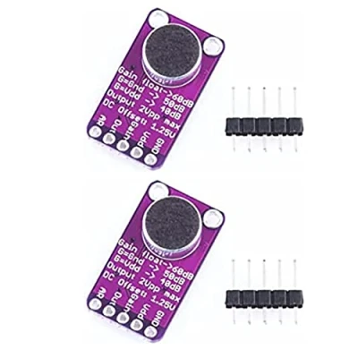 Abbildung von Fasizi MAX9814 Elektret Mikrofon Verstärkermodul für Arduino, 2 Stück