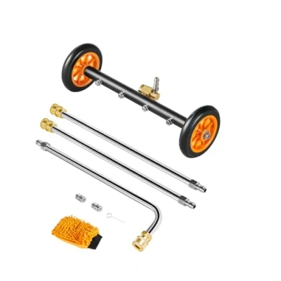 Abbildung von VEVOR 415mm Hochdruckreiniger Unterbodenreiniger 2 Räder verlängerte Stäbe