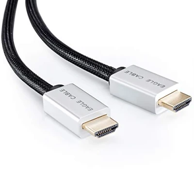 Abbildung von inakustik 10012015 Deluxe High Speed HDMI 2.0b Kabel mit Ethernet überträgt Ultra HD Signale 1,50m in Schwarz 2160p 4K@50/60Hz ARC HDR Support Audio