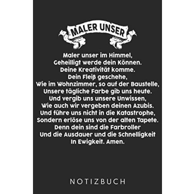 Abbildung von Maler Unser: DIN A5 Dotted Punkteraster Heft für Notizbuch Tagebuch Planer Malermeister &amp; Lackierer Notiz Buch Geschenk Journal Lackierermeister Notebook