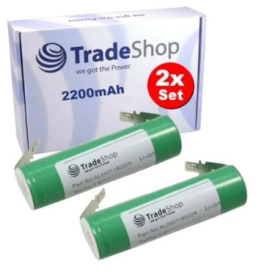 Abbildung von 2X Trade Shop Li Ion Akku 3,6V / 2200mAh kompatibel mit Gardena 08800 000.640.00, Accu60 Lithiumenergy 8801, BMZ, ClassicCut 8885 20 8890 8887