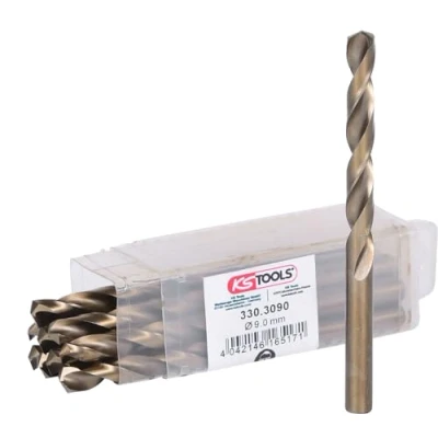 Abbildung von KS TOOLS 330.3090 Metallspiralbohrer 81, 125mm 130 rechtsschneidend Schnellarbeitsstahl, Metall, Holz, Kunststoff