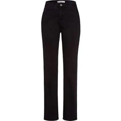 Abbildung von BRAX Style Carola Jeans Straight Leg, Damen, Größe: 34xR, Black