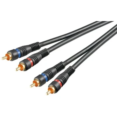 Abbildung von Goobay Audio /Video Kabel (3m 2x Cinch auf Cinch) 5er Set