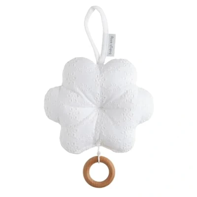 Abbildung von Baby&#039;s Only Blumförmige Spieluhr fur Babyzimmer Twinkle, Twinkle Little Star 25x22 cm für Jungen und Mädchen Weiß