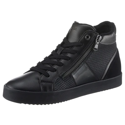 Abbildung von Geox Sneaker &quot;D BLOMIEE F&quot;, High Top Sneaker, Schnürboots mit praktischem Außenreißverschluss