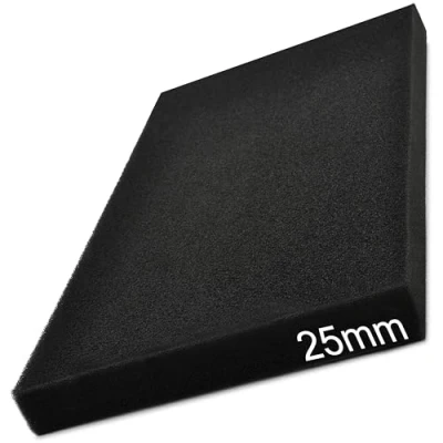 Abbildung von Easyboost Schaumstoff Luftfilter, 25 mm dick, 28 x 15 cm, universal, zuschneidbar, für Motorroller, Motorrad, Quad, Rasenmäher, Motorfräse, Motorsäge, Filtration Luftkasten