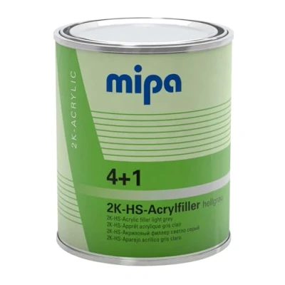 Abbildung von MIPA 4+1 Acrylfiller HS DUNKELGRAU Füller Dickschichtfüller Autolack 1 Liter