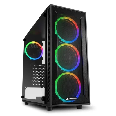 Abbildung von Sharkoon TG4M RGB PC Gehäuse schwarz