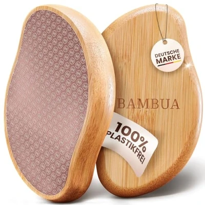 Abbildung von BAMBUA Hornhautentferner [100% Anti Hornhaut Effekt] Entfernen Fuß Zur Fußpflege für schöne Füße Effektiver Hornhauthobel Professionelle Pediküre Premium Hornhautfeile (Rosa)