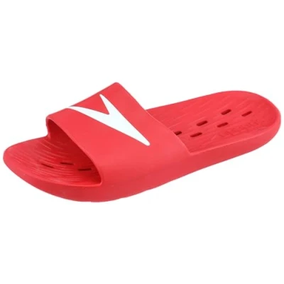 Abbildung von Speedo Slide Sandalen für Herren, Rot/Weiss, 40.5