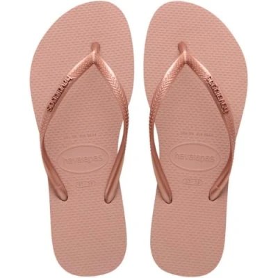 Abbildung von Havaianas Slim Logo Metallic Hellrosa Gr 41/42 Damen