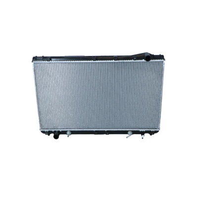 Abbildung von NRF 50344 Kühler, Motorkühlung Aluminium 714 421 27 mit Anbauteilen Kühlrippen gelötet TOYOTA: Camry III Kombi