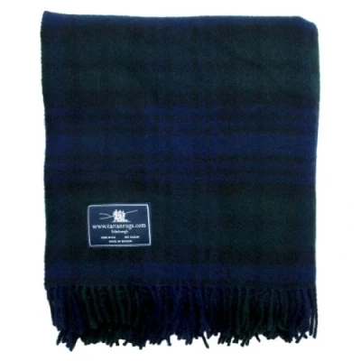 Abbildung von Tweedmill Textiles Black Watch Tartan Premium Wolle Reiseteppich