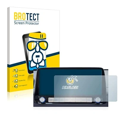 Abbildung von BROTECT Schutzglas für Hyundai Kona 2020 Infotainment System 10&quot; Schutzfolie Panzer Folie Glas [Extrem Kratzfest 9H, Anti Fingerprint,